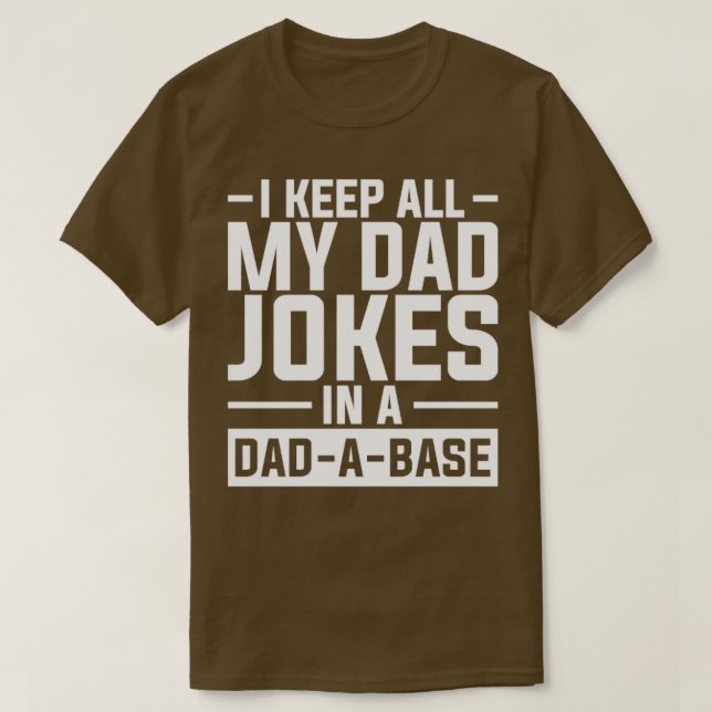 Camiseta Citação Engraçada PapáABase Piada Puns do Pai (Frente do Design)