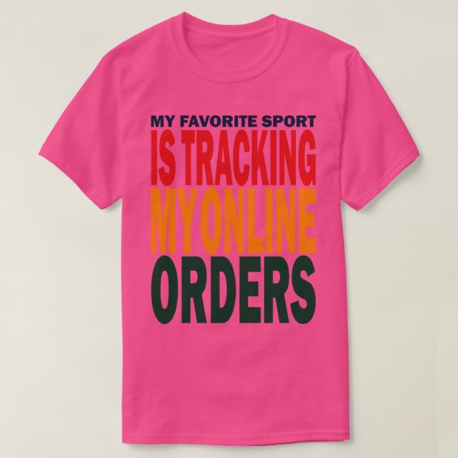 Camiseta Citação Engraçada Para Comprar Viciado (Frente do Design)