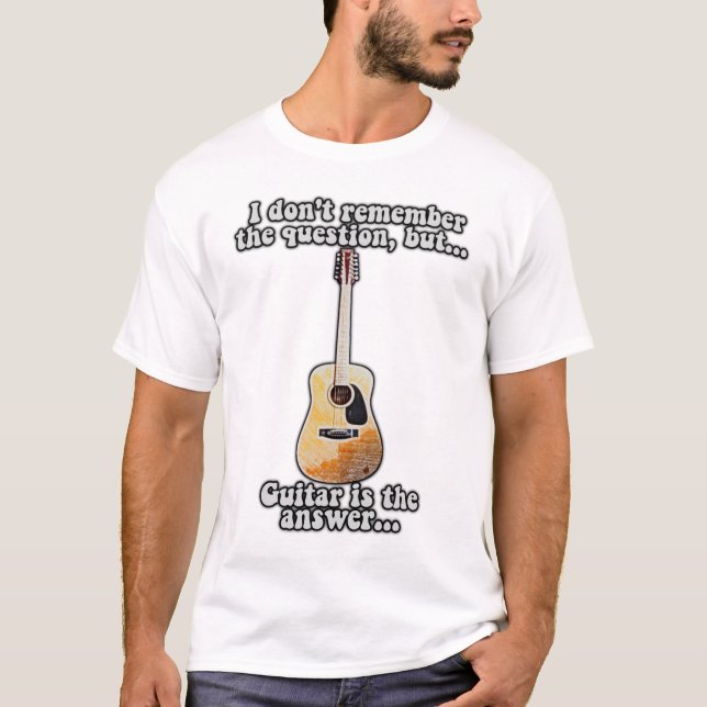 Camiseta Citação engraçada para guitarristas. colorido vint (Frente)