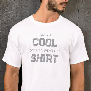 Camiseta Citação Engraçada Tipografia Cinza Humor Pai Legal