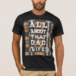 Camiseta Citação espirituosa do Dia dos Pais retrô moderna 