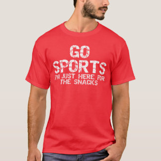 Camiseta Citação Esportiva Engraçada Vá Esportes Estou Aqui