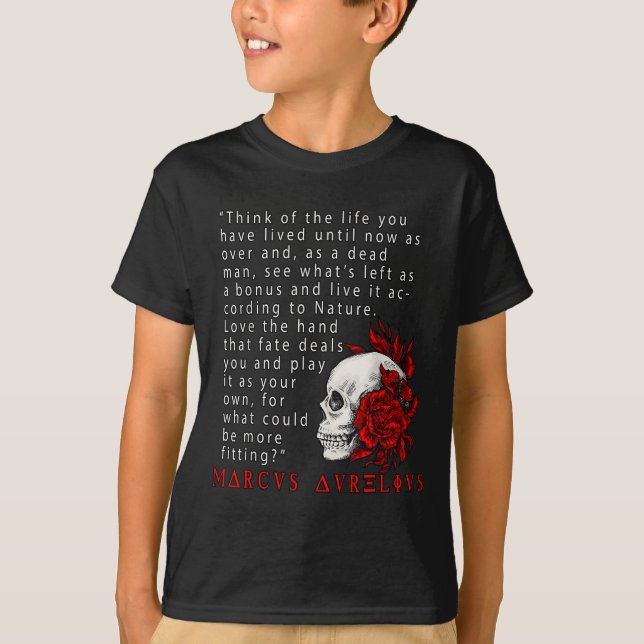 Camiseta Citação Estática Marcus Aurelius E Estoicismo Cutâ (Frente)