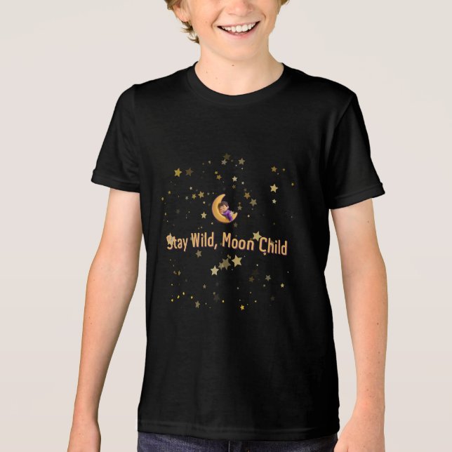 Camiseta Citação estética da Criança da Lua Selvagem (Frente)
