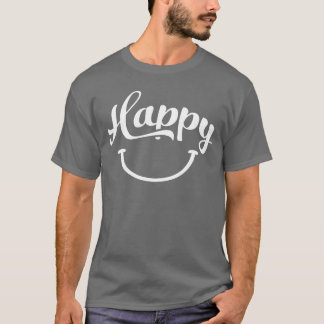 Camiseta citação feliz citação positiva f amor positividade