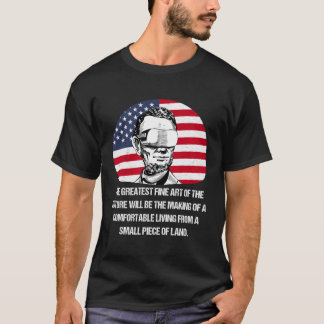 Camiseta Citação Fictícia Vr de Lincoln Futurística