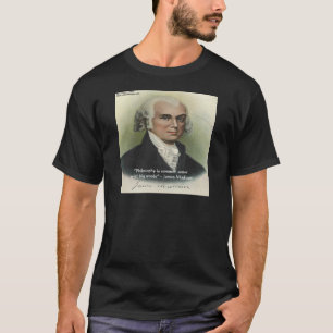 Camiseta Citação "Filosofia/Senso Comum" de James Madison