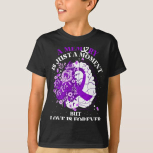 Camiseta Citação Floral de Memórias Inspiradoras Demência C