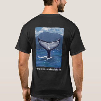 Camiseta Citação Havaiana Cauda de Baleia Jubarte