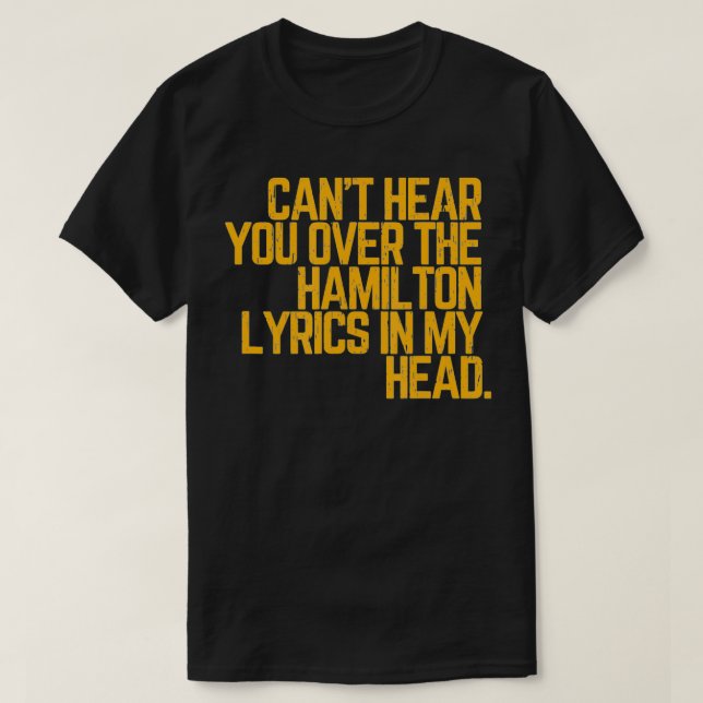 Camiseta Citação histórica de Hamilton Vintage (Frente do Design)