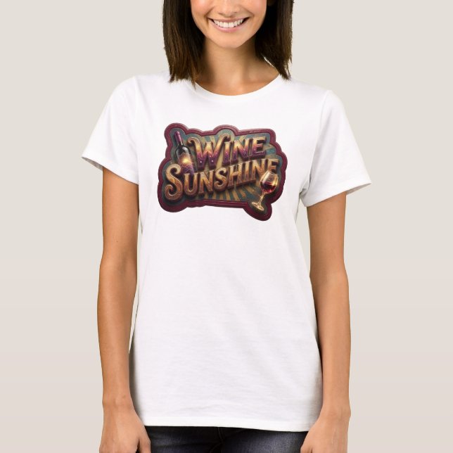 Camiseta Citação Ícone Rosa VINO SOL (Frente)