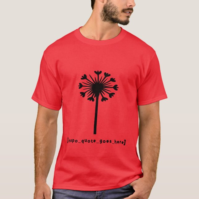 Camiseta Citação Inspiradora Aqui (Frente)