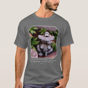 Camiseta Citação Inspiradora de Bondade de Jardim de Rã Fof