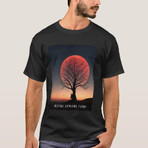 Camiseta Citação Inspiradora do Eclipse Lunar T