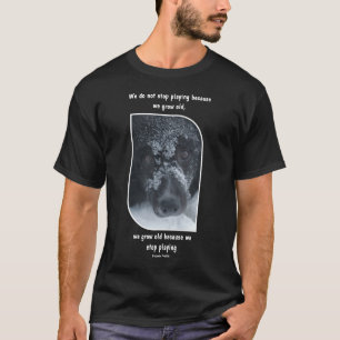 Camiseta Citação Inspiradora Envelhecendo Border Collie 