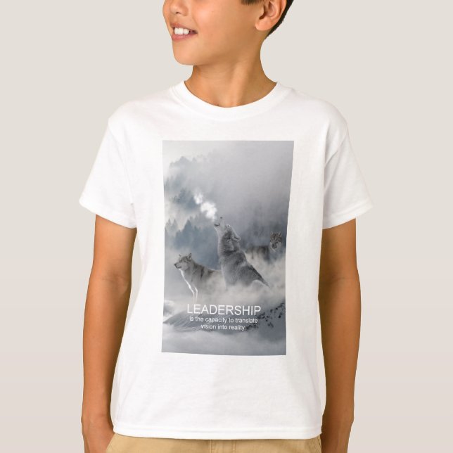 Camiseta citação inspiradora motivacional da liderança (Frente)