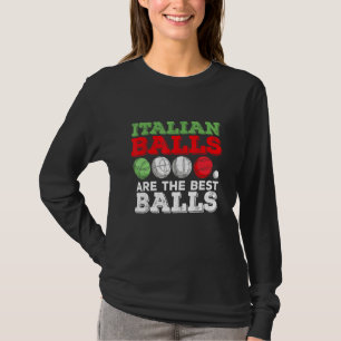 Camiseta Citação italiana de Boccia para uma lenda da bola