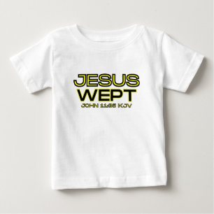 Camiseta Citação John 11:35 Bíblia Verse KJV