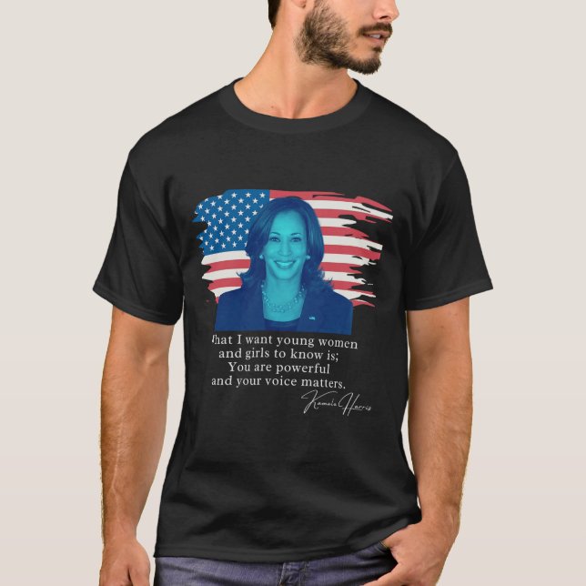 Camiseta Citação Kamala Harris (Frente)