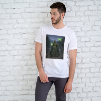 Camiseta Citação Kyrzon - Texto Gótico de Fantasia Sombria