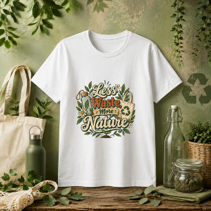 Camiseta Citação Menos Resíduos Mais Natureza