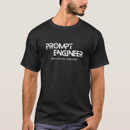 Camiseta Citação minimalista de engenheiro de prompt