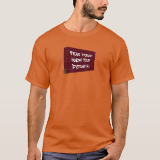 Camiseta Citação Motivacional Burgundy Tijolo Tinta Branca