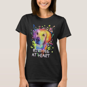 Camiseta Citação Motivacional de Cachorro de Caça no Coraçã