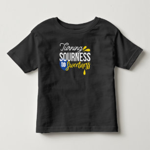 Camiseta Citação Motivacional de Limão de Areia a Doce