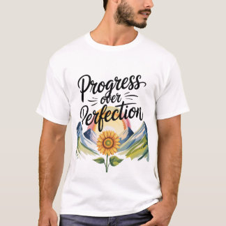 Camiseta Citação Motivacional de Mentalidade de Crescimento