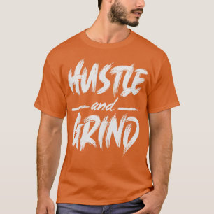 Camiseta Citação Motivacional Hustle e GrindGym