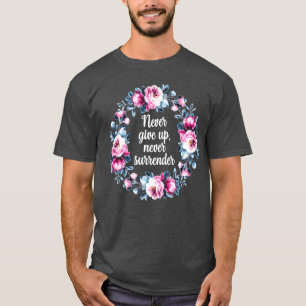 Camiseta Citação motivacional Nunca desista, menino