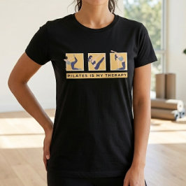 Camiseta Citação Motivacional Pilates é Minha Tera