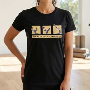 Camiseta Citação Motivacional Pilates é Minha Tera