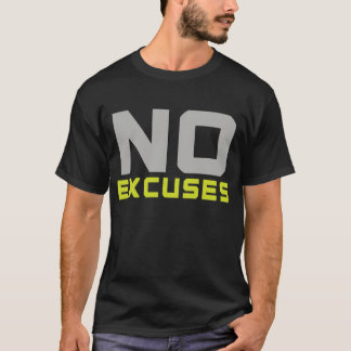Camiseta Citação Motivacional Sem Desculpas - Bold Fitness