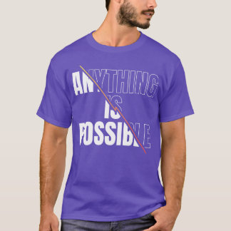 Camiseta Citação Motivacional Tudo É Possível retro