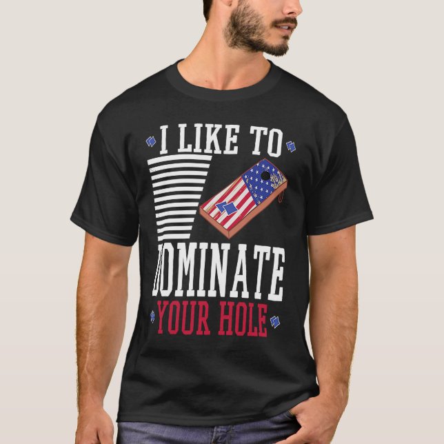 Camiseta Citação Motivational Cornhole (Frente)