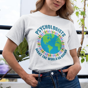 Camiseta Citação Mundial Psicóloga Bonita sobre Psicologia