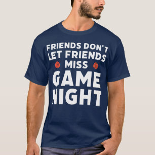 Camiseta Citação noturna de jogos do conselho