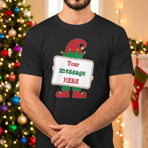 Camiseta Citação Personalizada - Sinal de Elfo Engraçado -