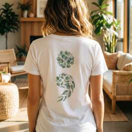 Camiseta Citação Personalizada Verde Sábio Ponto e Vírgula 