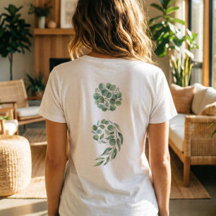 Camiseta Citação Personalizada Verde Sábio Ponto e Vírgula 