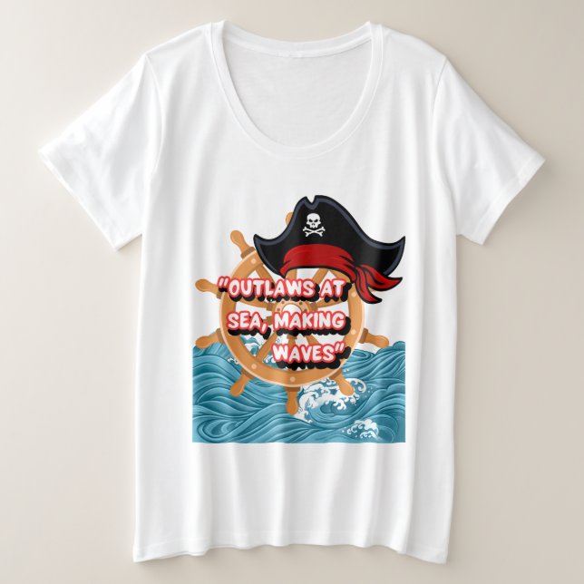 Camiseta citação pirata (Frente do Design)