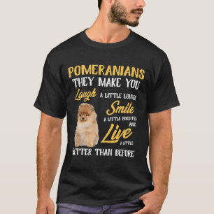 Camiseta Citação Pomeraniana Para Amantes Pomeranianos Equi