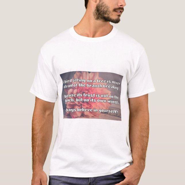 Camiseta Citação Positiva de Encorajamento Empath (Frente)