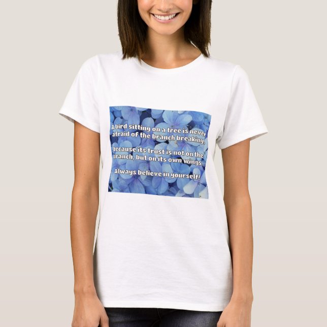 Camiseta Citação Positiva de Encorajamento Empath (Frente)