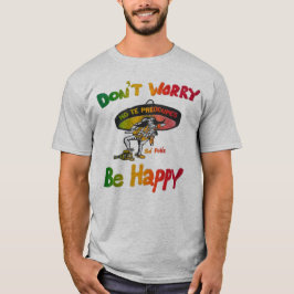 Camiseta Citação Positiva Não Se Preocupe, Seja Fe