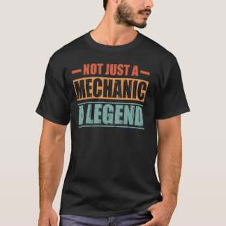 Camiseta Citação Profissional Mecânico Retro