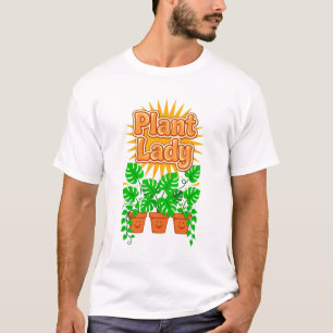 Camiseta Citação Retro da Senhora das Plantas