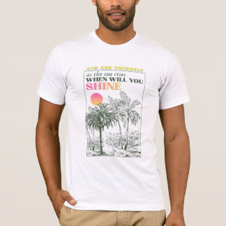 Camiseta Citação retro inspiradora de autocuidado